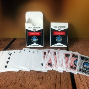 branded playing cards